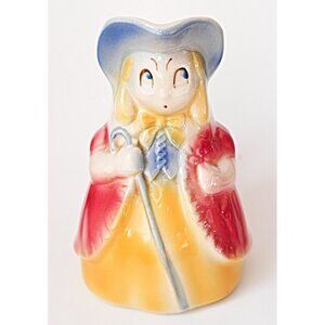 Vintage Shawnee Pottery Bo Peep Pitcher Colourful Figural Made in the USA 1940's